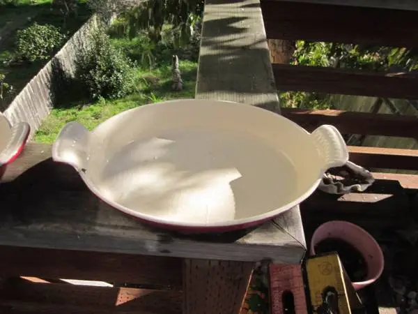 Vintage Consances Enameled Cast Iron Baking Dish