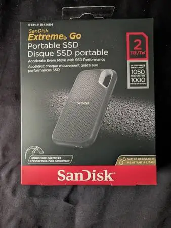 NEW SanDisk Extreme 2TB SSD, NIB