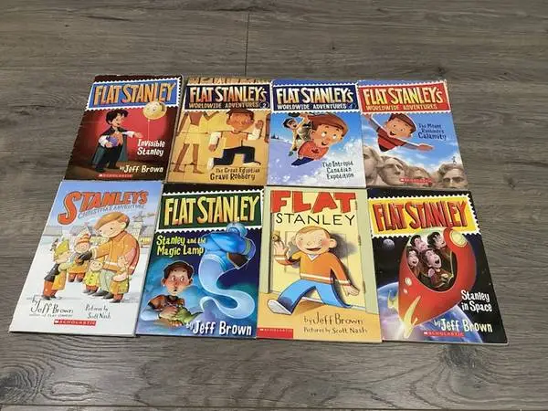 FLAT STANLEY By Jeff Brown 8 Paperback Books