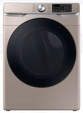 27” Samsung Smart Electric Dryer Steam Sanitize 7.5 Cu.  Champagne New