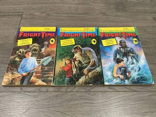 FRIGHT TIME ~ SPINE-TINGLING TALES ~ 3 PAPERBACK BOOKS #6, #9 & #11