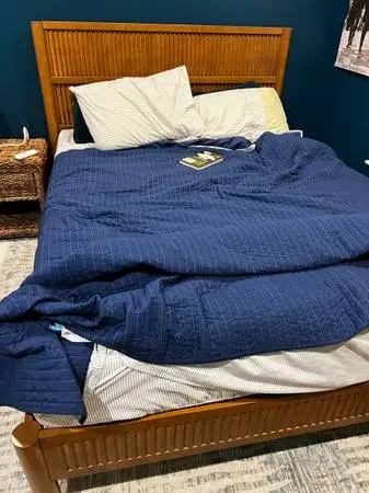 Brand New Queen Bed frame IN BOX - Pecan Brown