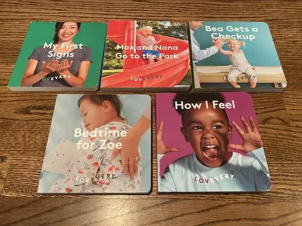 LOVEVERY BABY BOARD BOOKS 5 Books BEDTIME FOR ZOE, MAKING MUFFINS