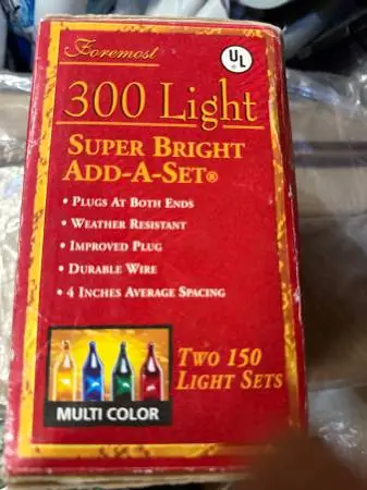 300 Christmas lights