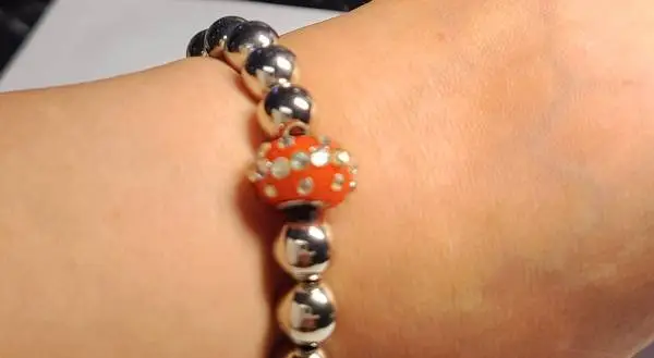 Gorgeous Unique Beaded Silver Bracelet