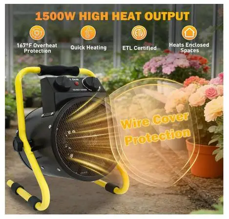 Radiant Space Heater, Electric Spot Heater 1500W (NEW)