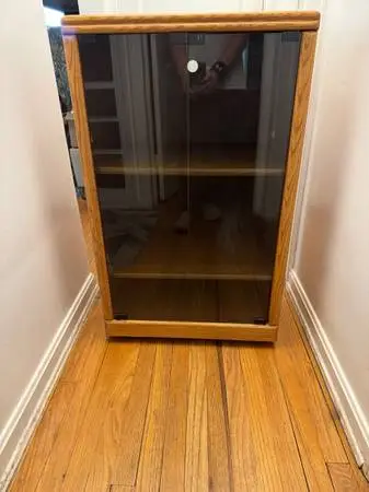 Oak Stereo Cabinet