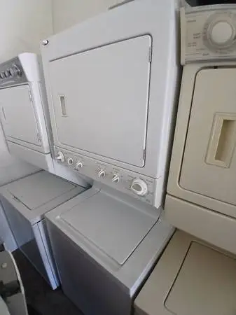 Kenmore white stackable washer and gas dryer