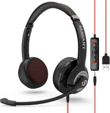 (1) Sanfant Wired Headset for Sale!
