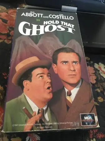 Rare vhs qtape Abbott and Costello hold that ghost