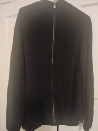 New Black Sweater with  Zipper XXL