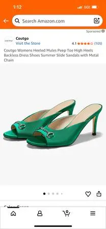 Coutgo Aqua Green heels