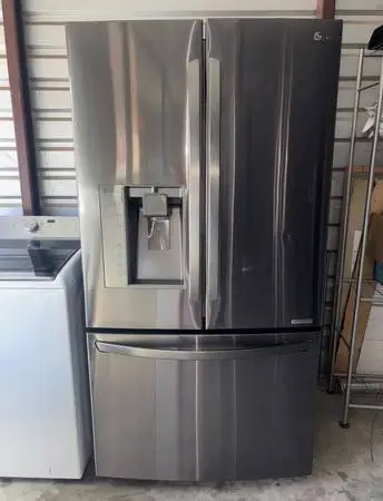 LG Dark Stainless Steel Refrigerator And Freezer