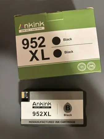 ~ Black Ankink ~ for Printer (952XL - 2 NEW Black cartridges)