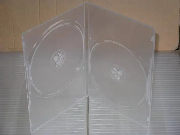 DVD Cases 2 disc Slim 7mm Type Clear media storage holder double