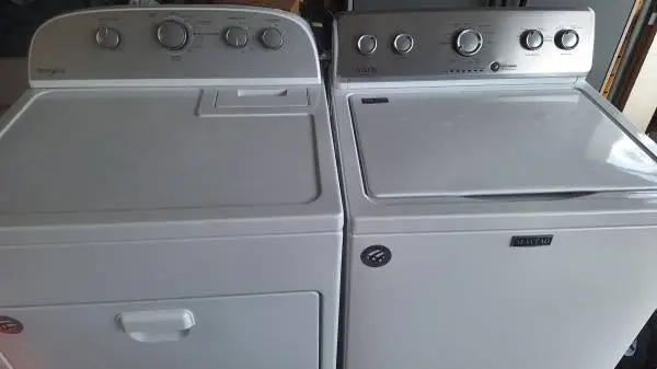 Commercial Technology Maytag Washer Whirlpool Dryer Set (WILL SELL SEP