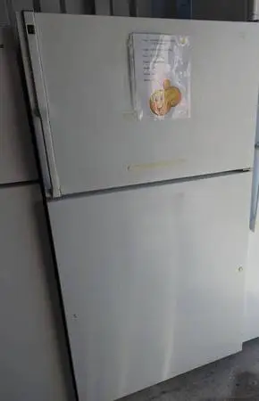 GE Refrigerator with Top Freezer and microwave