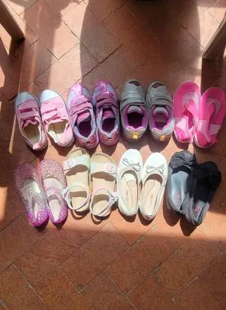 Lot of Little Girl Assorted Shoes Size 10