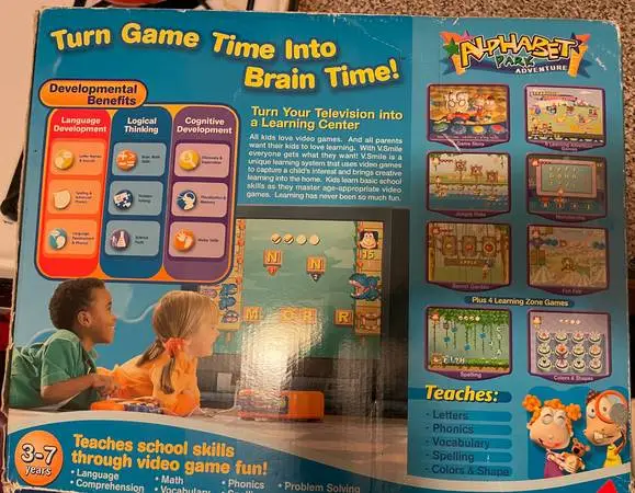 V Smile TV Learning System Electronic Gaming 4 Kids Toddles Children