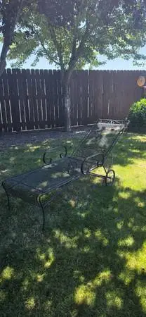 Vintage Metal Pool Lounge Chair Patio Furniture Outdoor Furniture Lounger