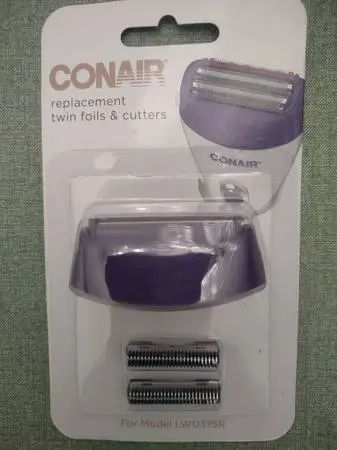 CONAIR WOMENS ELECTRIC SHAVER REPLACEMENT TWIN FOILS AND CUTTERS