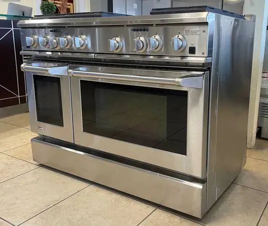 Monogram 48” natural gas Dual fuel range