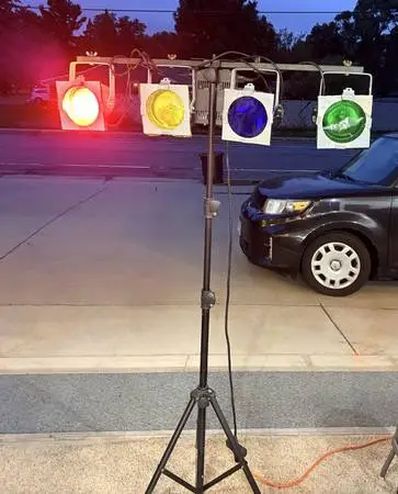 Portable Light Tree with Lights & Controller