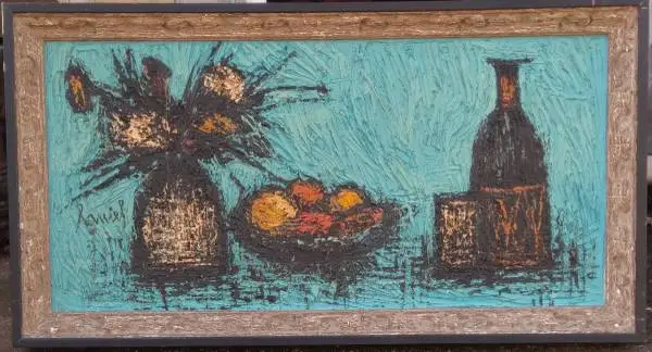 MCM Oil Painting Giorgio Ranni (b.1928) Listed Artist Mid Century Mod