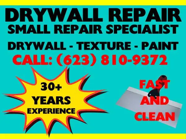 HANDYMAN DRYWALL ,PAINT TEXTURE REPAIR