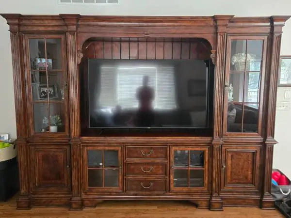 TV Entertainment Center Wall Unit Solid Wood (not oak)