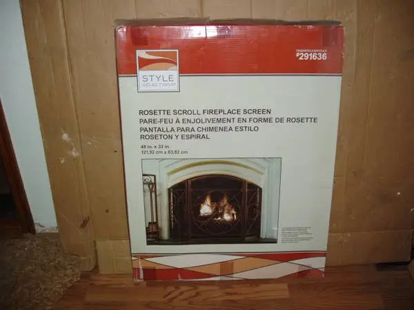 Fireplace Screen -- Rosette Arched