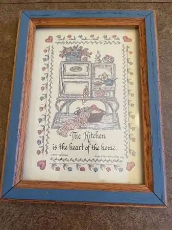1989 Framed Calligraphy