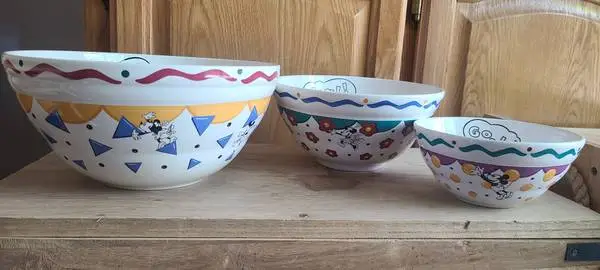 Mickey & Co Pfaltzgraff Bowl Set