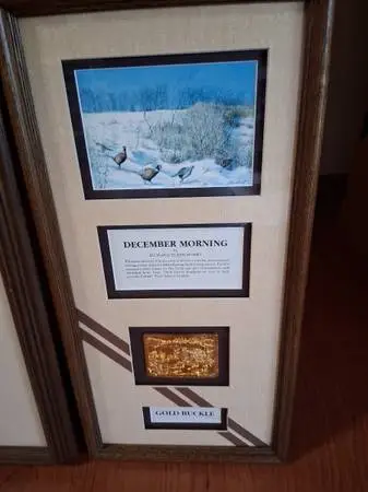 Pheasants Forever Gold Buckle prints