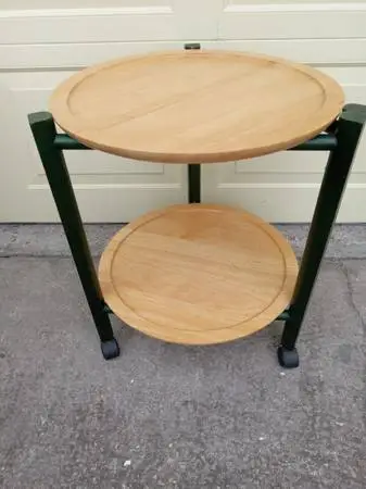 DANSK  END TABLE, ACCENT TABLE, BAR CART, TROLLEY, LAZY SUSAN IN ONE
