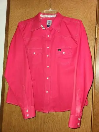 Women’s Western Blouse, Red - NEW