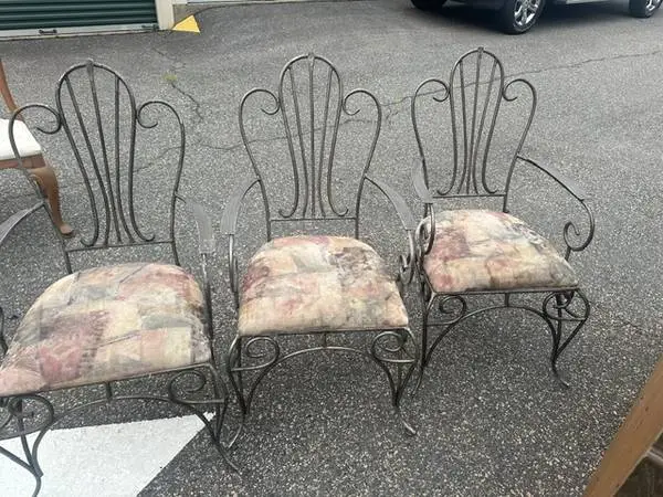 WROUGHT IRON CHAIRS