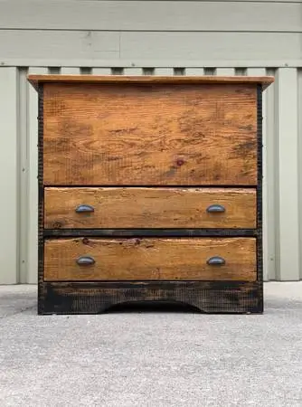 Nice Newer Reclaimed Wood Mule Blanket Chest