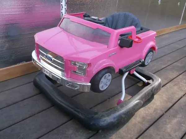 Lady bug and pink scooter, Pink F150 play walker
