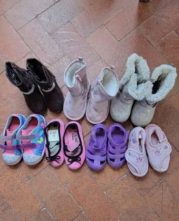 Lot of Little Girls Assorted Shoes Size 7