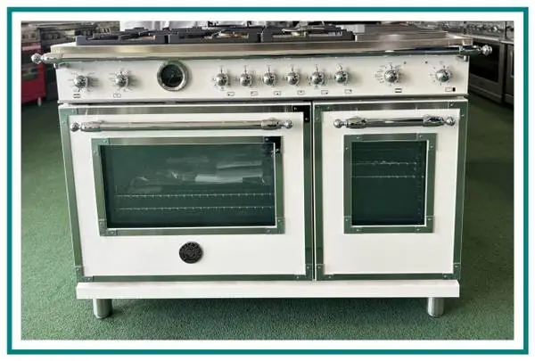 Bertazzoni Heritage 48 Free Standing Dual Fuel Range Ivory Gloss