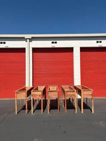 Tall Redwood Planters