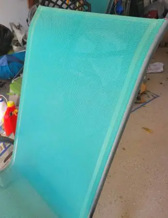 stackable sling patio chairs - 4 for $45 or one for $15