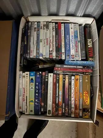 Over 2000 DVDs vintage superhero romcom mystery tv series