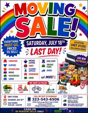 MOVING SALE! LAST WEEKEND