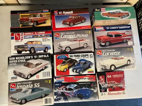 Model Car Kits-Sealed Boxes-AMT/MONOGRAM/LINDBERG