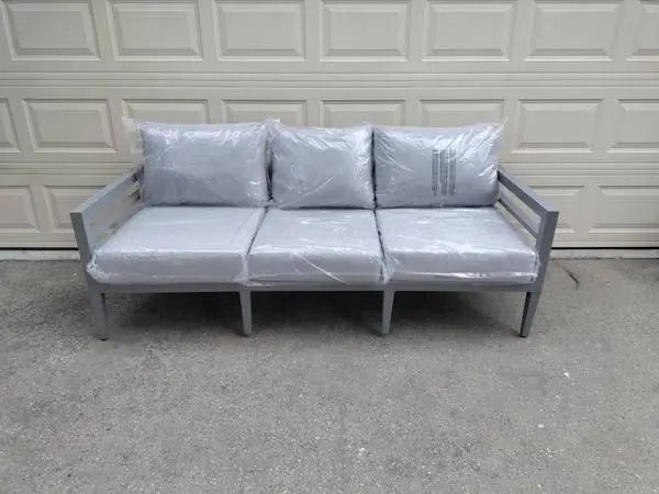 Outdoor patio deep seating sofa