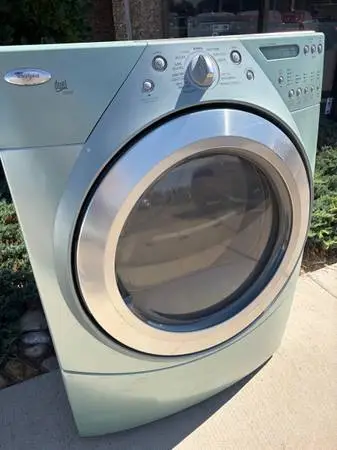 Mint Green Whirlpool Front Load Stack Dryer