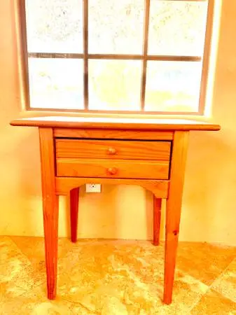 solid pine end or side table
