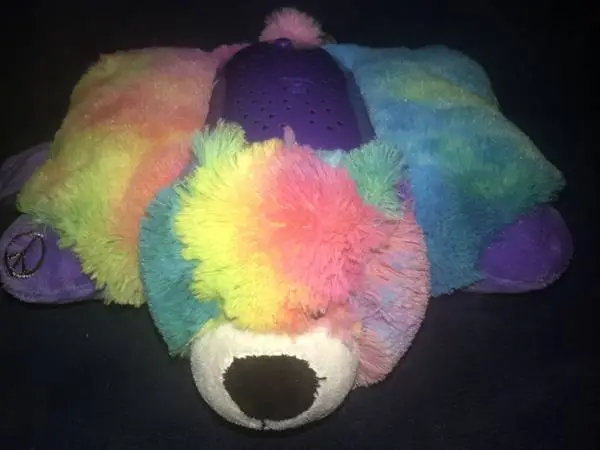 Pillow Pets Dream Lites RAINBOW PEACE BEAR and Penguin